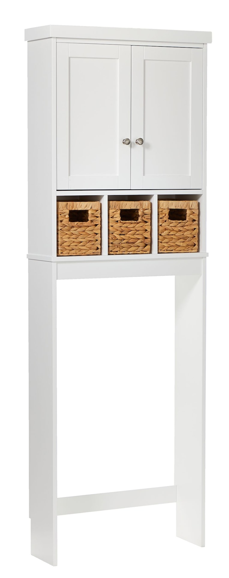Basket Bathroom Space Saver, White