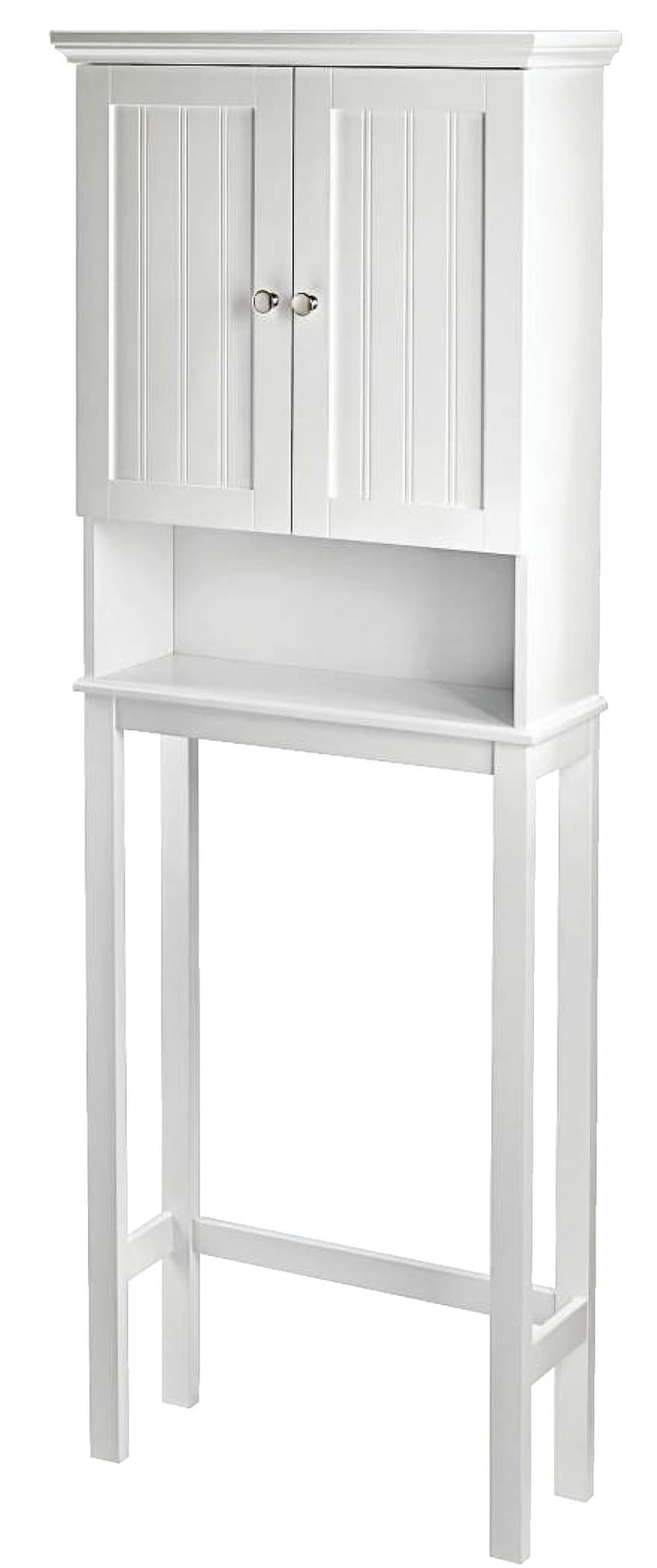 Brookfield 2-Door Over-The-Toilet Spacesaver Bathroom Storage Cabinet, White A9584