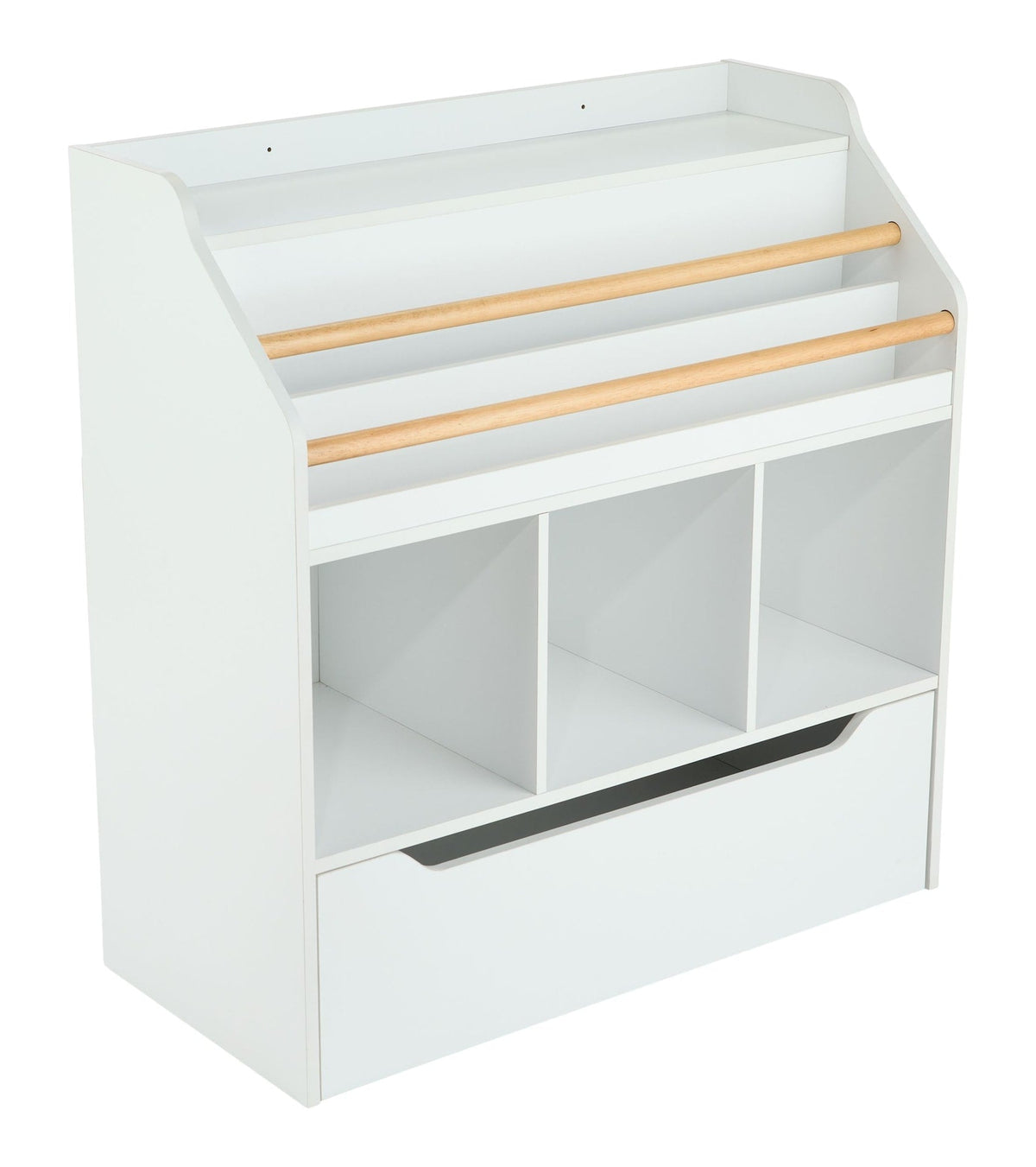Multi-Purpose Storage Organizer with Drawer, White
