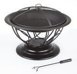 Savona Round Wood-Burning Outdoor Fire Bowl/Fire Pit, 29.5 x 20-in