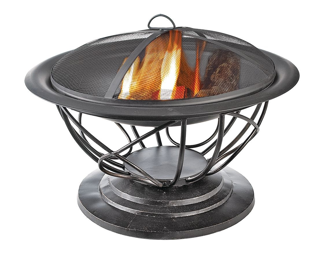 Savona Round Wood-Burning Outdoor Fire Bowl/Fire Pit, 29.5 x 20-in