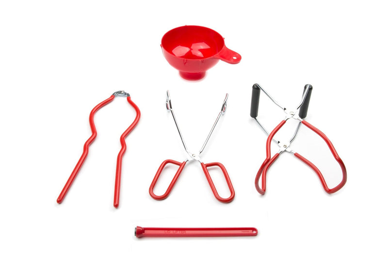 Run Canning Specialty Set, 5-pc, Plastic, Red F6072