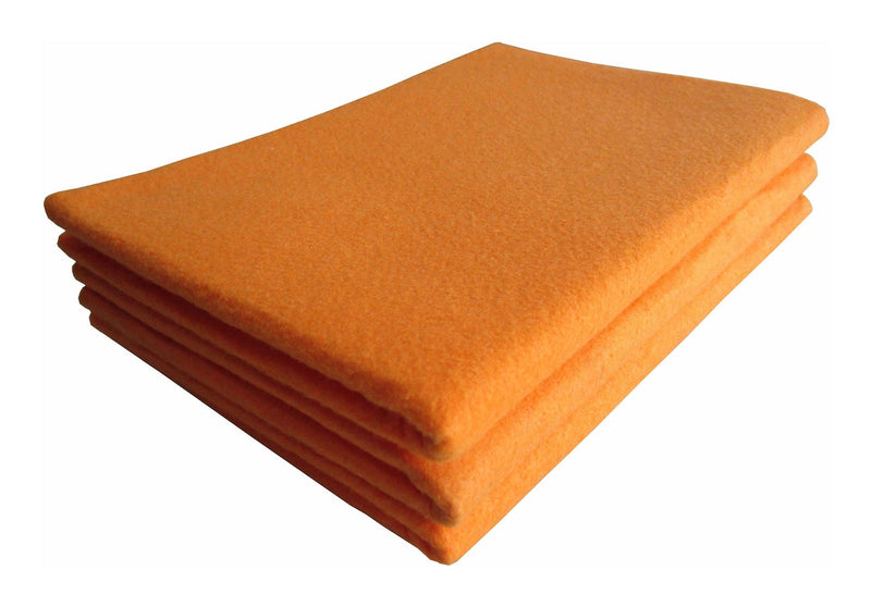 All-Purpose Machine Washable Synthetic Giant Shammy Towel, Orange, 3-pk R3427