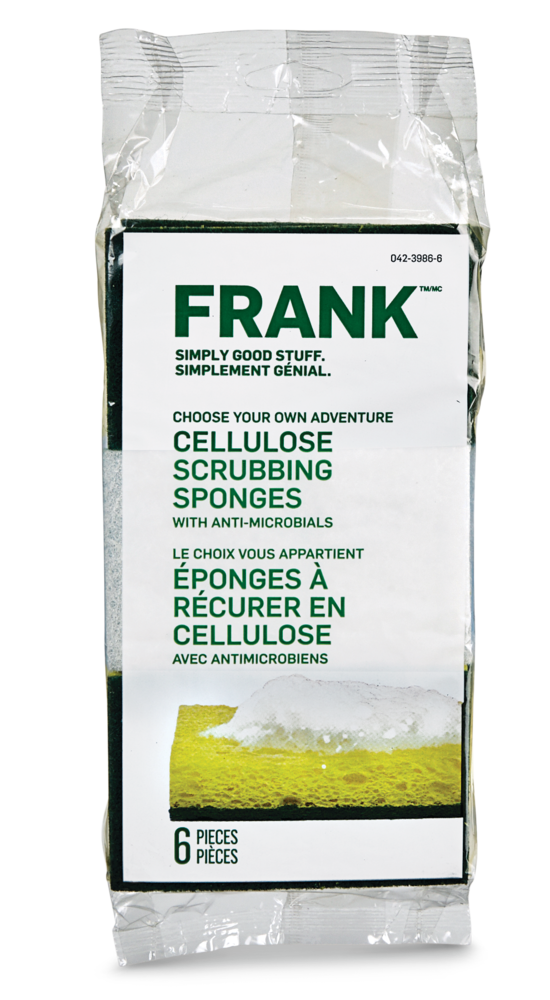 Cellulose Scrub Sponge, 6-pk O5926