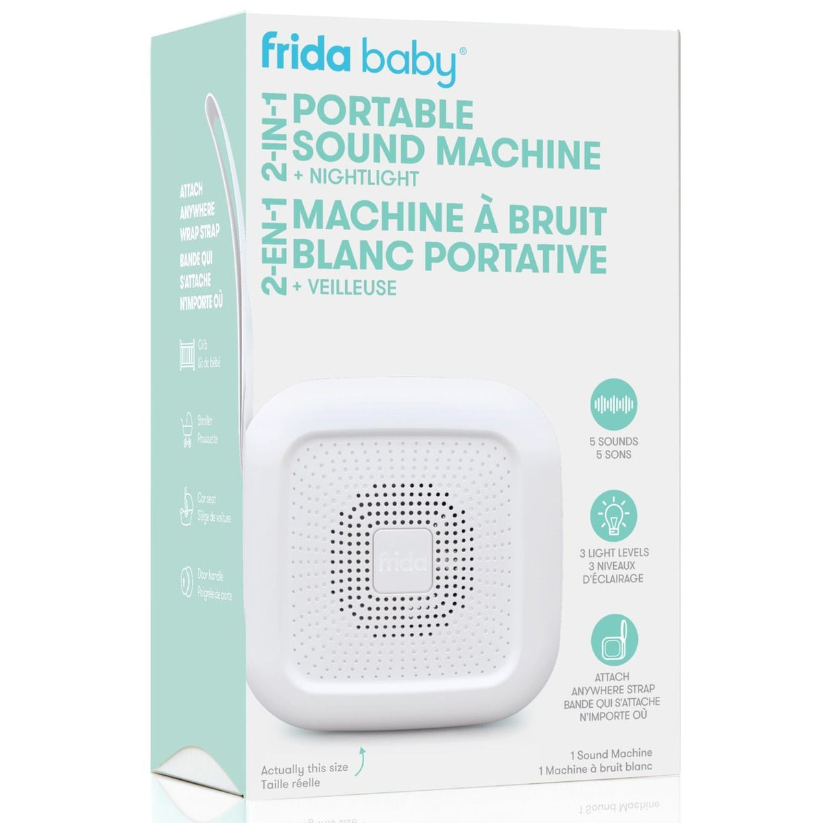 2-in-1 Portable Sound Machine + Nightlight