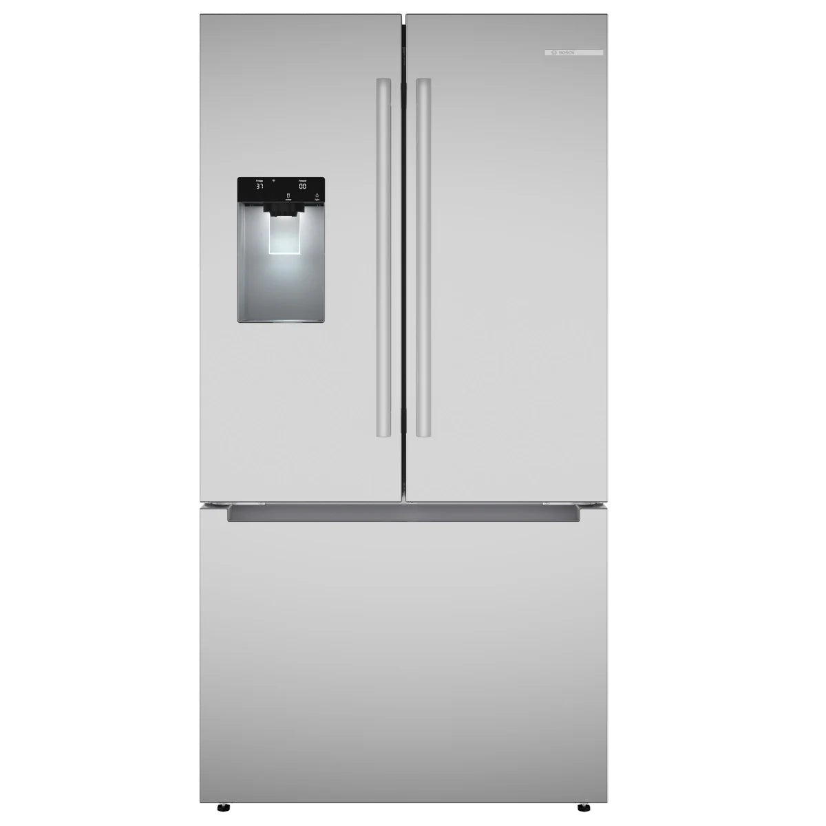 Gallery 30 in. 20 cu ft. Stainless Steel Standard-Depth French Door Refrigerator with Internal Water Dispenser