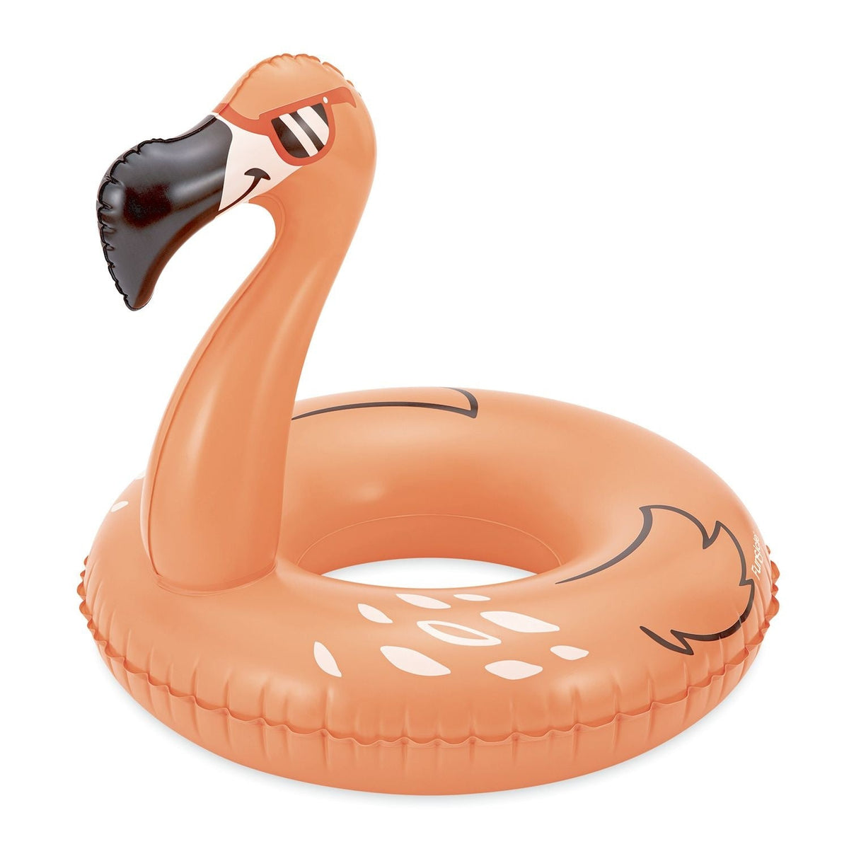 Flaming Flamingo Inflatable Pool Swim Ring/Tube, 33-in