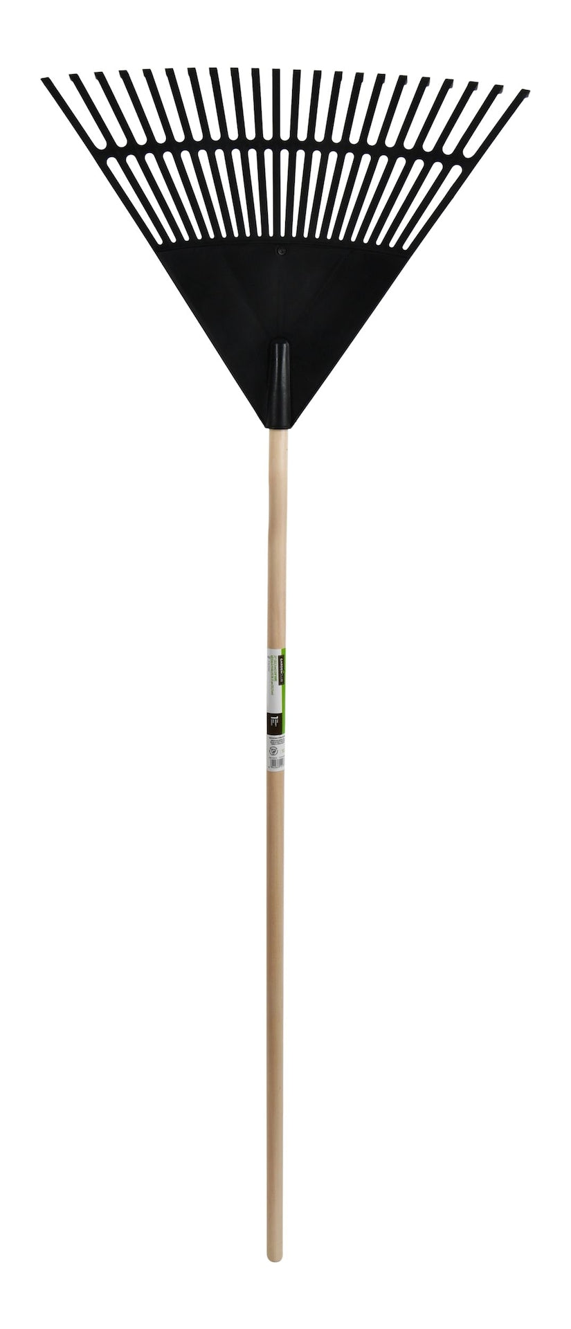 22-in Wide Poly 22-Tine Leaf Rake, 59-in Hardwood Shaft