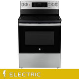 GE 30 in. 5.0 cu. ft. Electric Convection Range with No-Preheat Air Fry