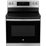 GE 30 in. 5.0 cu. ft. Electric Convection Range with No-Preheat Air Fry