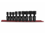 6 Point Standard Drive X-Core Pinless Universal Impact Socket Set, SAE, 1/2-in, 9-pc