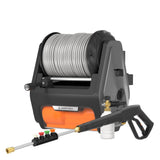 Grandfalls Pro Wall Mounted 2700 PSI 1.6 GPM Brushless Retractable Electric Pressure Washer with 100-ft Hard Hose