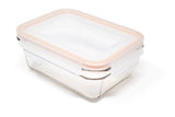 Rectangular Glass Food Storage Container with Leakproof Lid, 970-mL