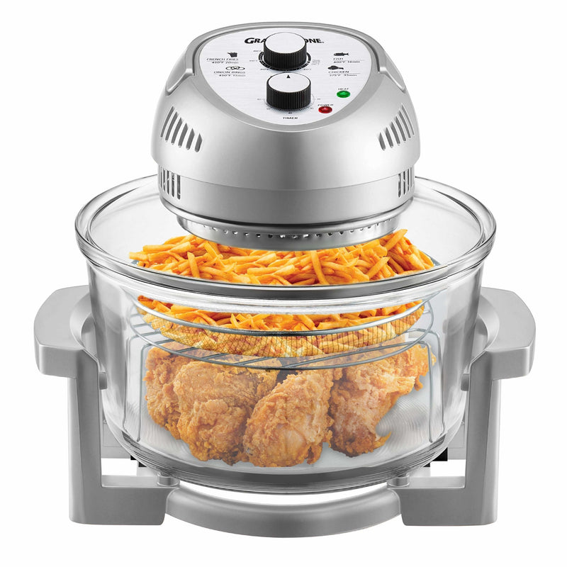 Glass Air Fryer, Silver Y3420
