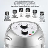 Glass Air Fryer, Silver