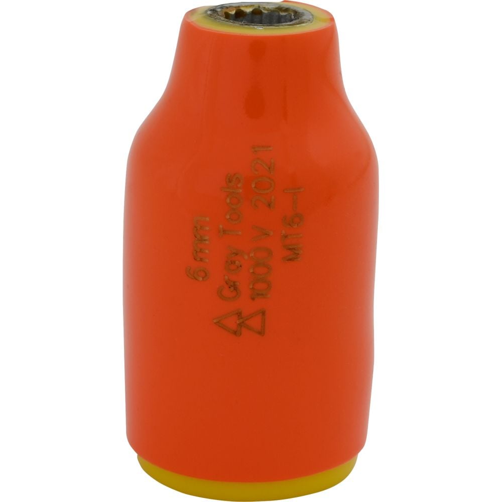 3/8-in Drive Standard Length Socket, Assorted Sizes, 12 Point, 1000V Insulated