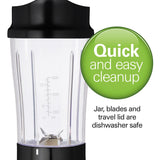 Personal Creations Single-Serve Blender with Travel Jar, Black, 414mL