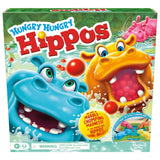 Hungry Hungry Hippos Classic Family Board Game, Bilingual, Ages 4+
