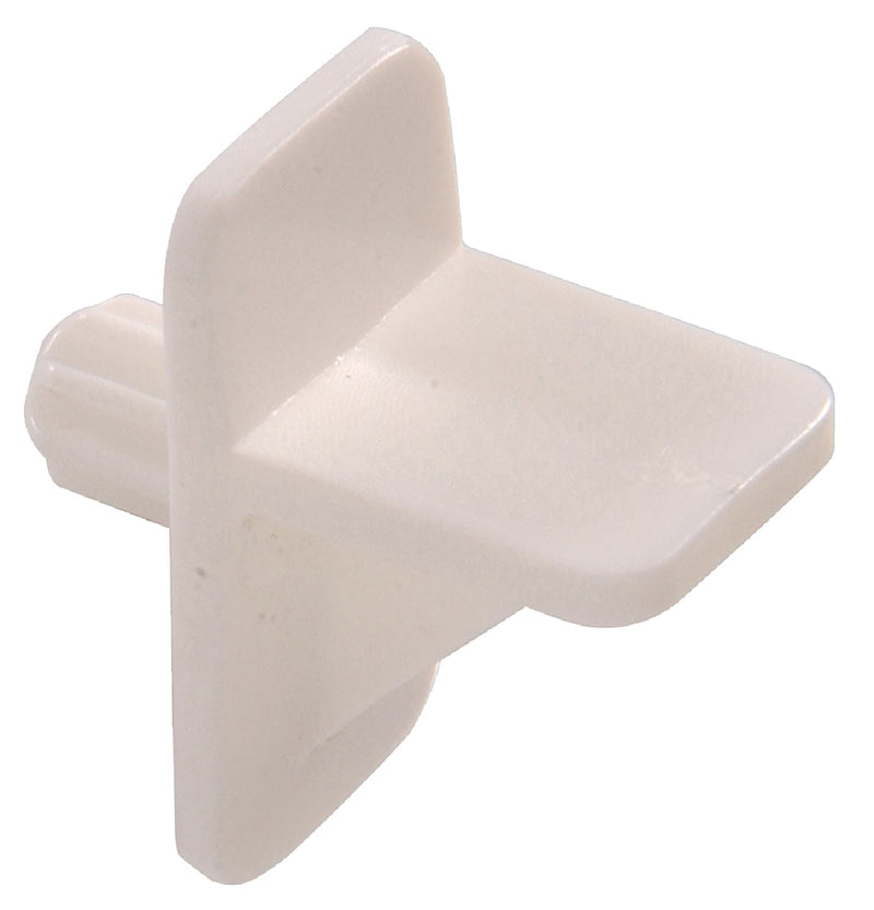 Plastic Square Shelf Pin, Easy to InstAll, 1/4-in, White V1502
