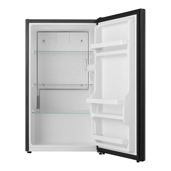 Hisense 33 in. 3.3 cu ft. Black Compact Fridge with Reversible Curved Door