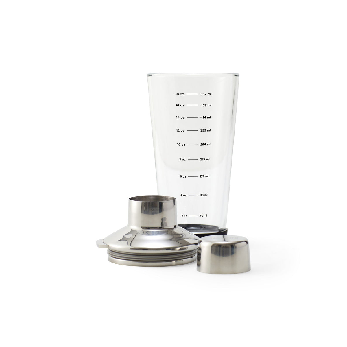 Glass Cocktail Shaker, 18-oz