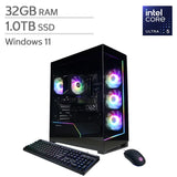 iBUYPOWER Element Gaming Desktop, Intel Core Ultra 7 265F - 32GB RAM, 2TB SSD, 8GB NVIDIA GeForce RTX 5060 Ti