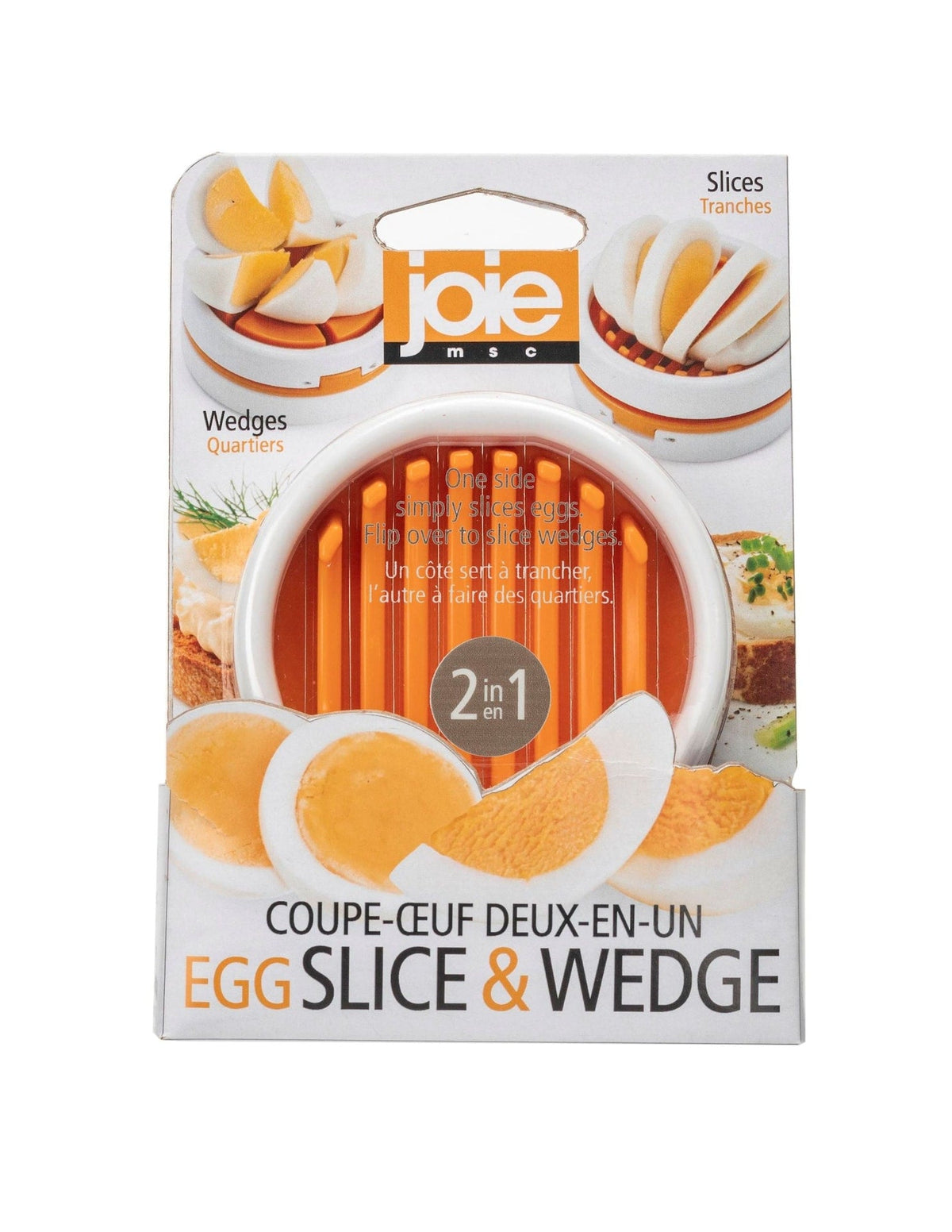 2-in-1 Egg Slice and Wedge Device for Meal Prep