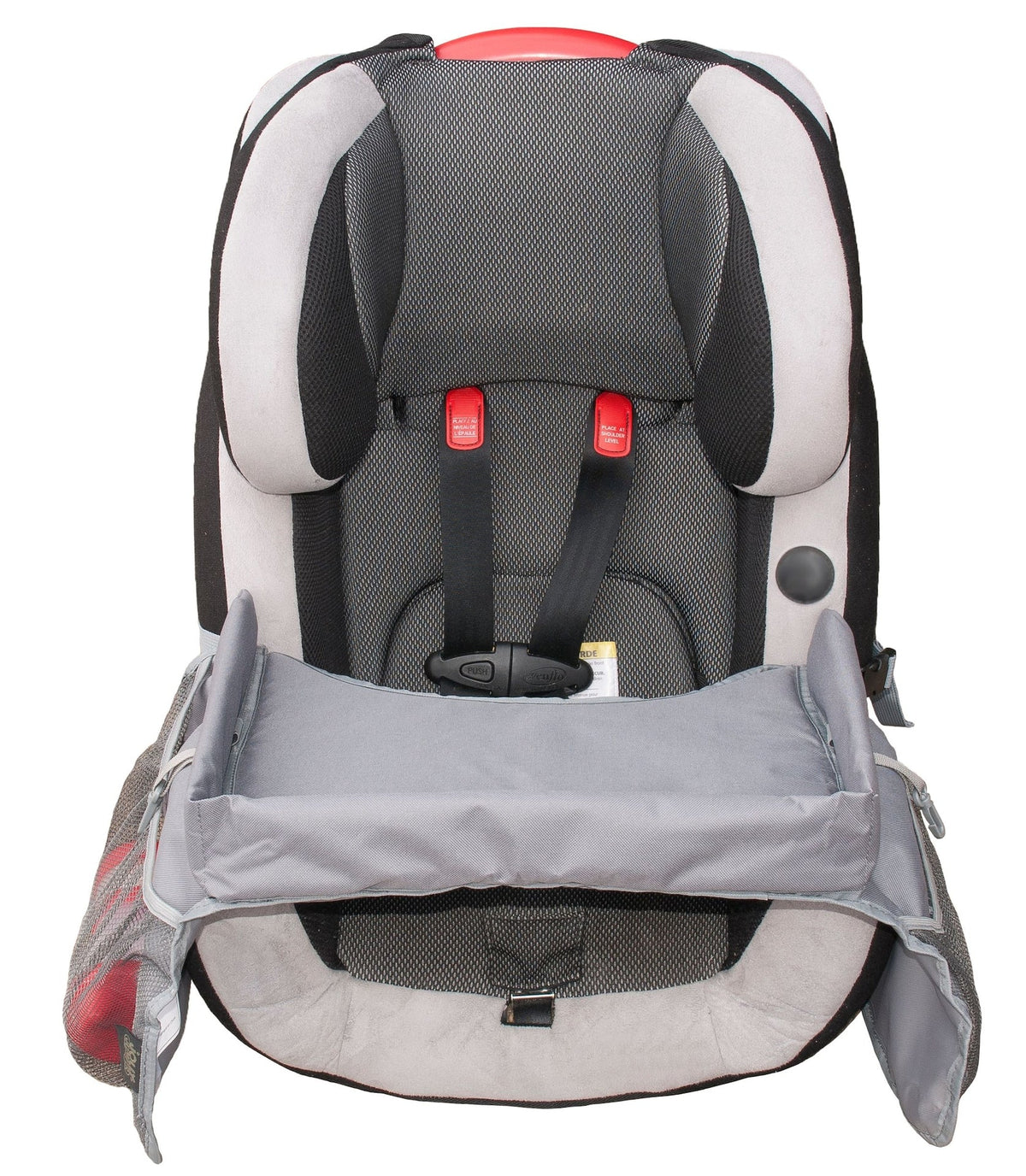Soft Car Seat Travel Tray Organizer, Grey