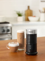 Standalone Milk Frother For Hot or Cold Lattes & Cappuccinos, Black
