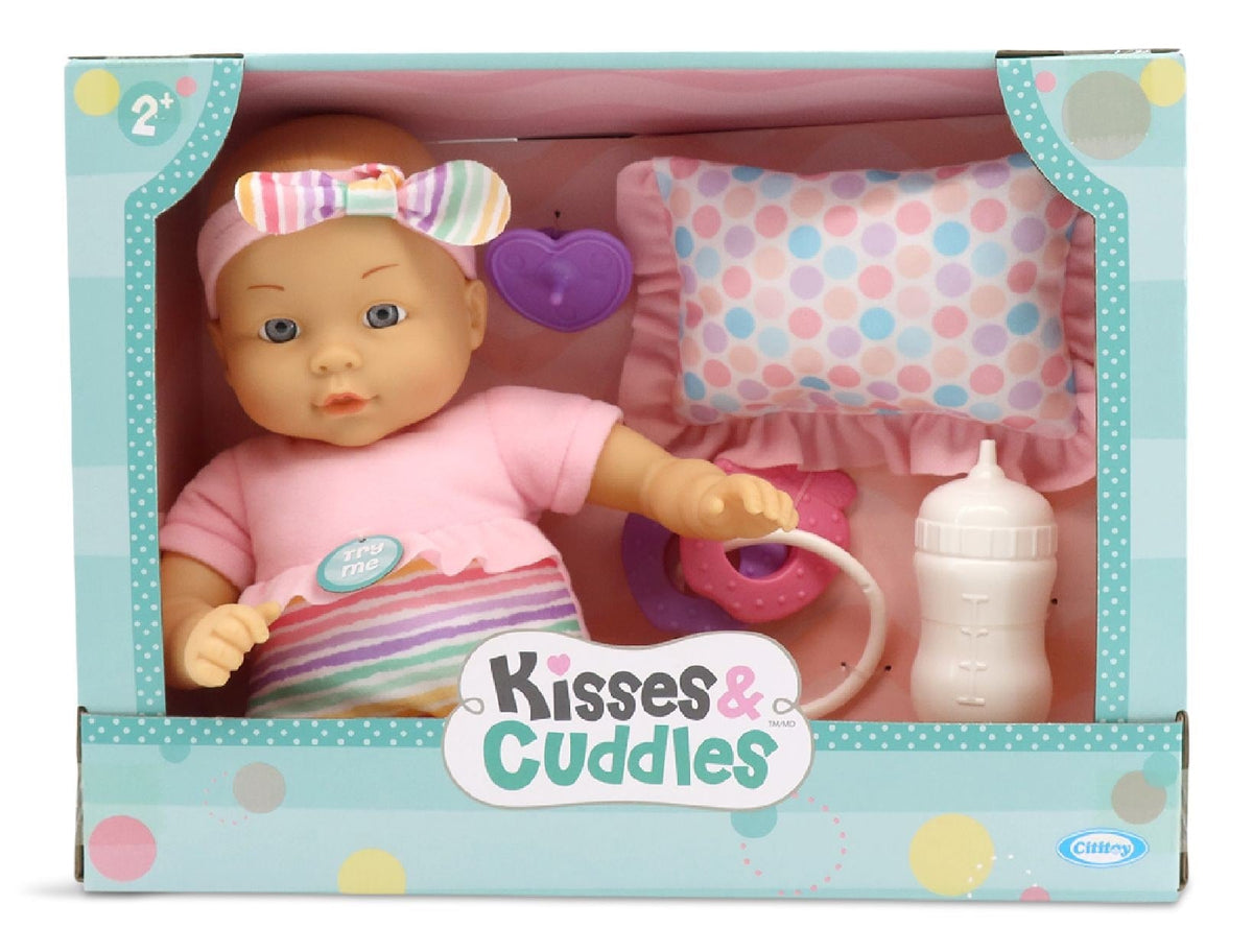 Kisses & Cuddles Baby Sleeping Set with Sounds, Ages 2+, 13-in