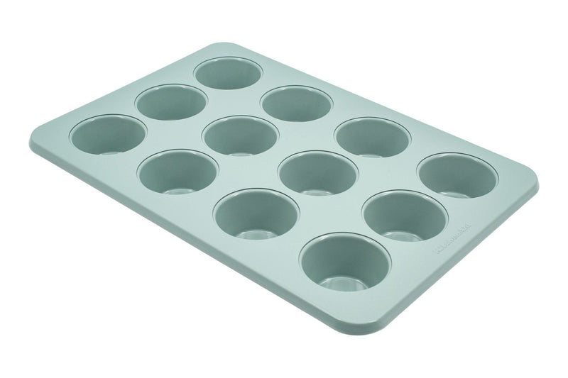 Cardamom Non-Stick Steel Muffin Pan, 12-Cup E857