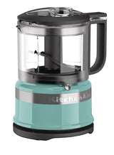 Compact 3.5 Cup Food Chopper/Mini Food Processor with Dishwasher Safe Parts, Aqua Sky