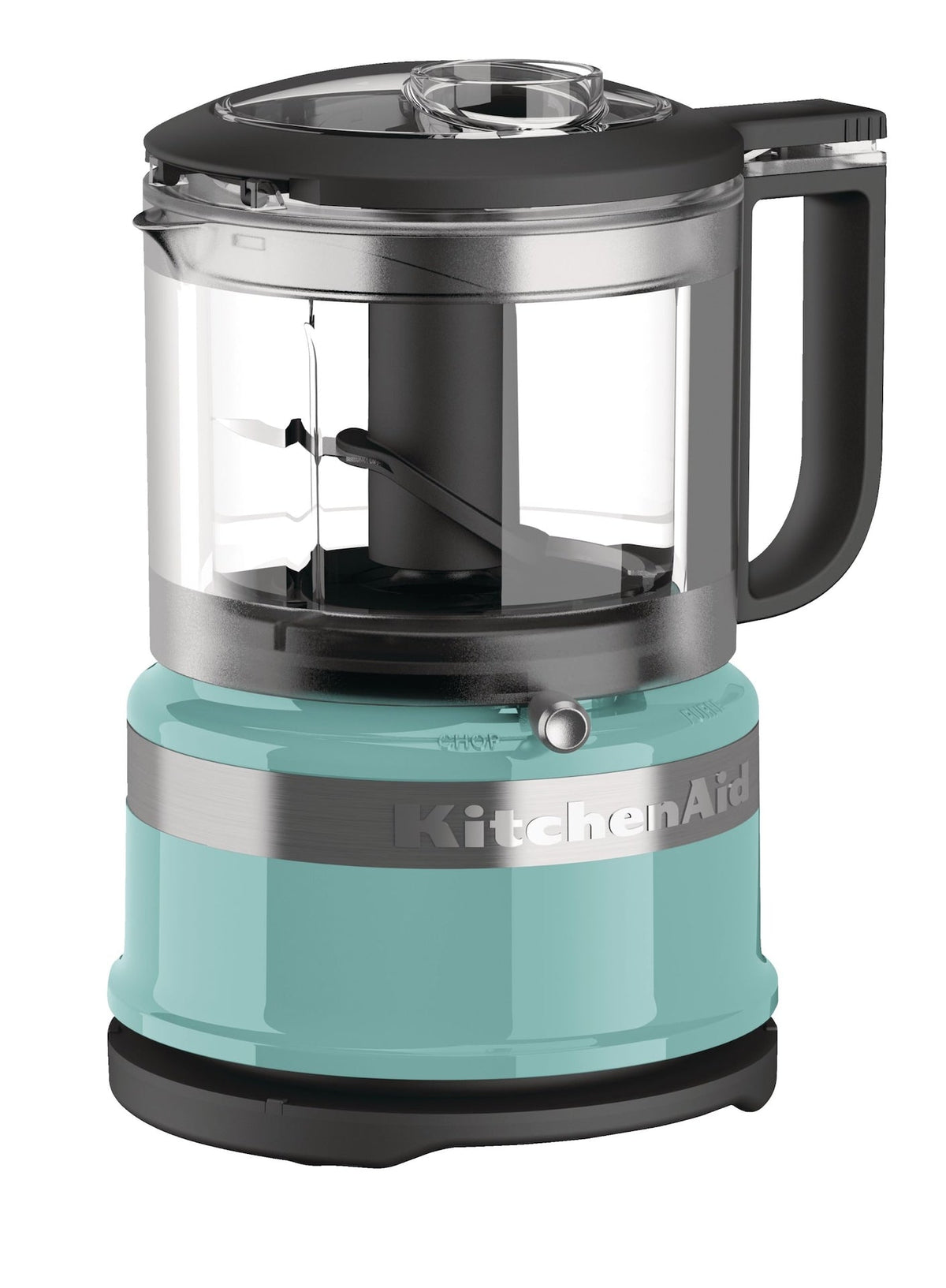 Compact 3.5 Cup Food Chopper/Mini Food Processor with Dishwasher Safe Parts, Aqua Sky