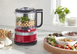 Compact 3.5 Cup Food Chopper/Mini Food Processor with Dishwasher Safe Parts, Empire Red