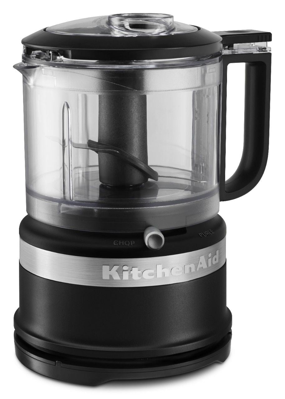 Compact Food Chopper with Dishwasher Safe Parts, Black