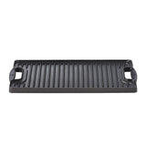 Pre-Seasoned Cast Iron Reversible Grill, Oven & BBQ Safe, Black, 20-in x 10-in