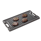 Pre-Seasoned Cast Iron Reversible Grill, Oven & BBQ Safe, Black, 20-in x 10-in