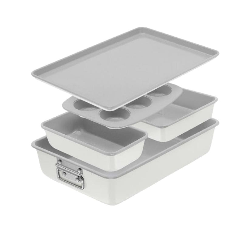 Premium Stackable Cream Non-Stick Bakeware Set, 5-pc X8666