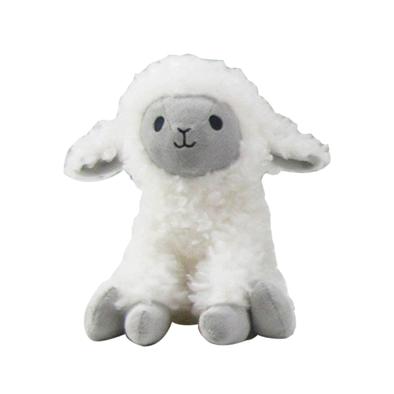 Lamb Plush Toy, White, 7-in, Ages 3+, for Eid/Spring D1359