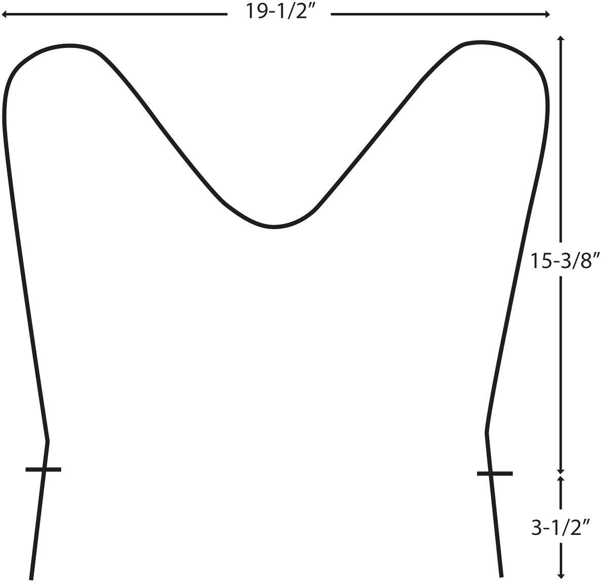 Laser 62510/2 Oven/Bake Element with Straight Spade Connector, 2360W, 30-in