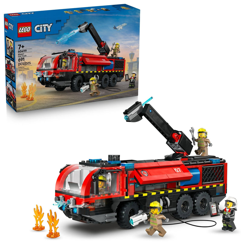 City Airport Fire Truck Building Set - 60499, 691-pcs, Ages 7+ N6796
