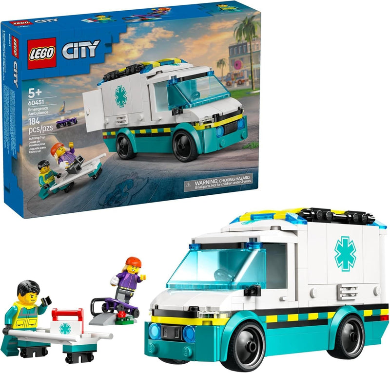City Emergency Ambulance - 60451, 184-pcs, Ages 5+ M4753