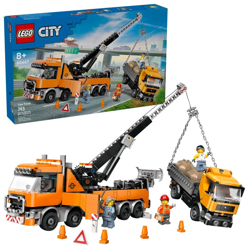 City Heavy-Duty Recovery Tow Truck with Crane - 60467, 793-pcs, Ages 8+ A4339