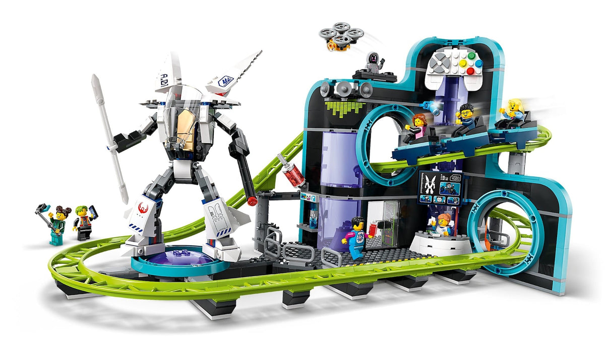 City Robot World Roller-Coaster Park Building Set - 60421, 986-pcs, Ages 8+