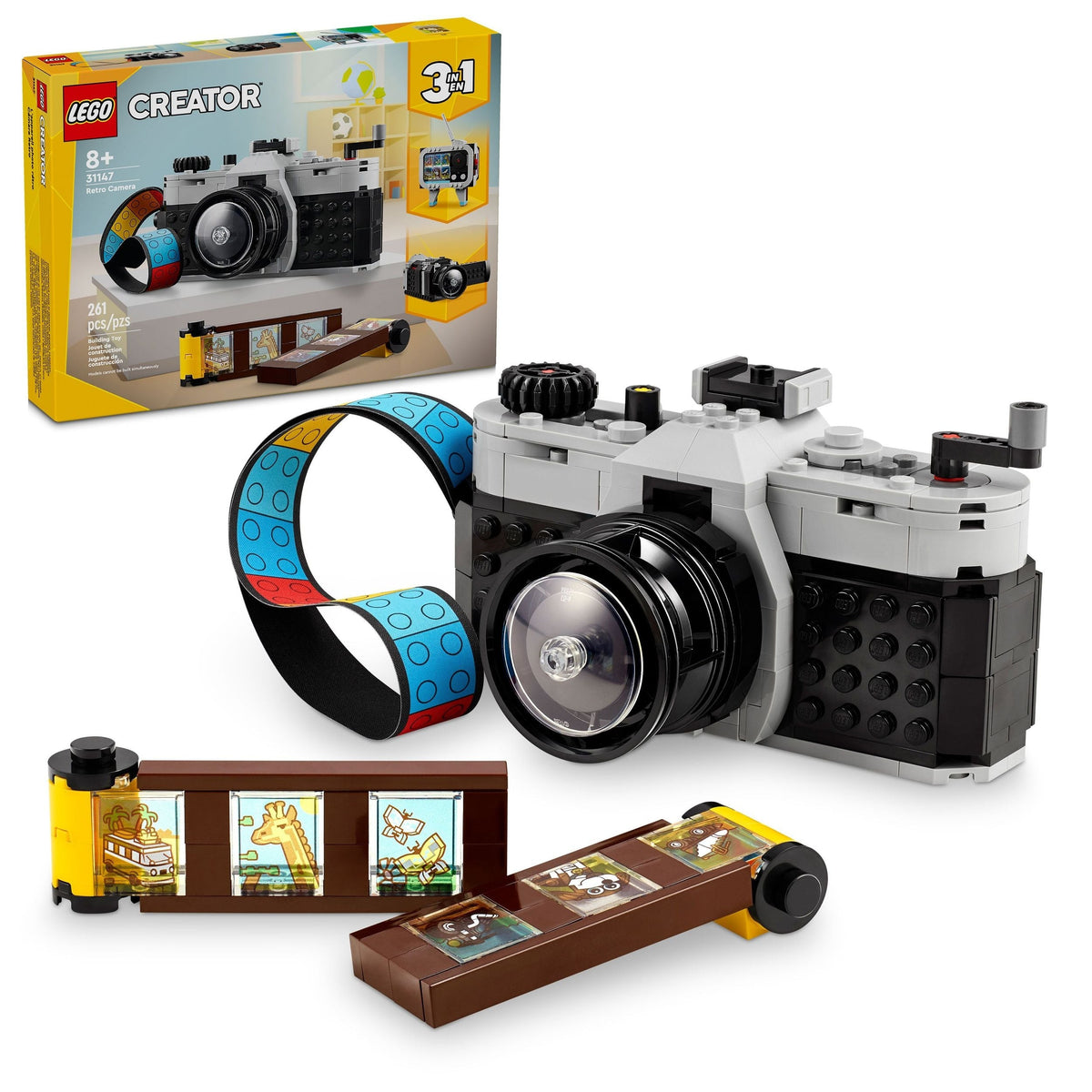 Creator Retro Camera Toy - 31147, 261-pcs, Ages 8+