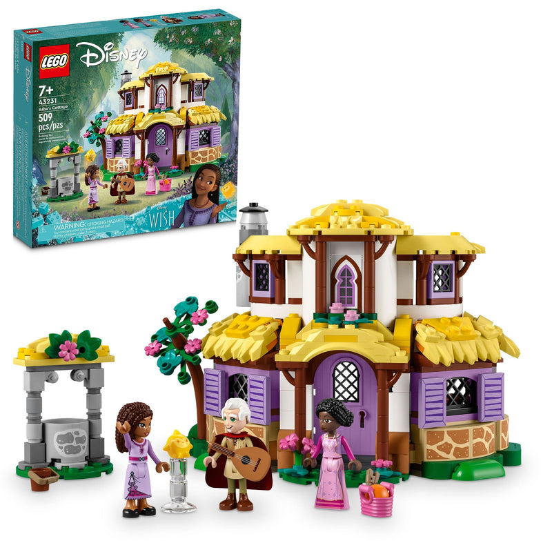 Princess Asha’s Cottage Building Toy Kit - 43231, 509-pcs, Ages 7+ T3754