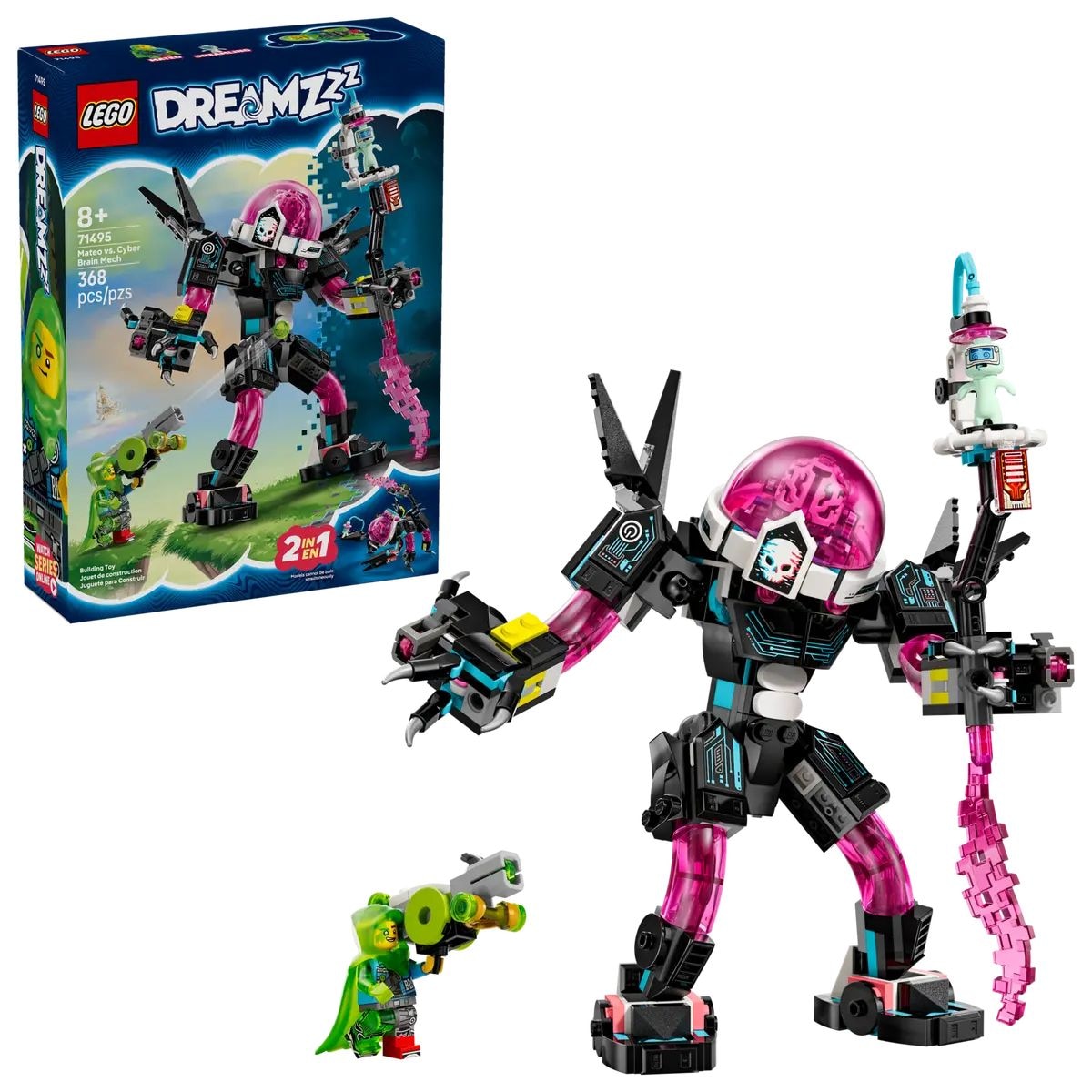 Mateo vs. Cyber Brain Mech Robot - 71495, 368-pcs, Ages 8+
