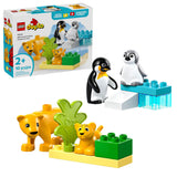 Wild Animal Families: Penguins & Lions Toy Building Set - 10442, 10-pcs, Ages 2+