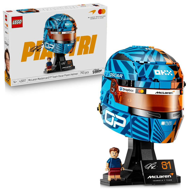 Editions Mastercard Oscar Piastri Helmet- 43017, 793-pcs, Ages 14+ Y6619