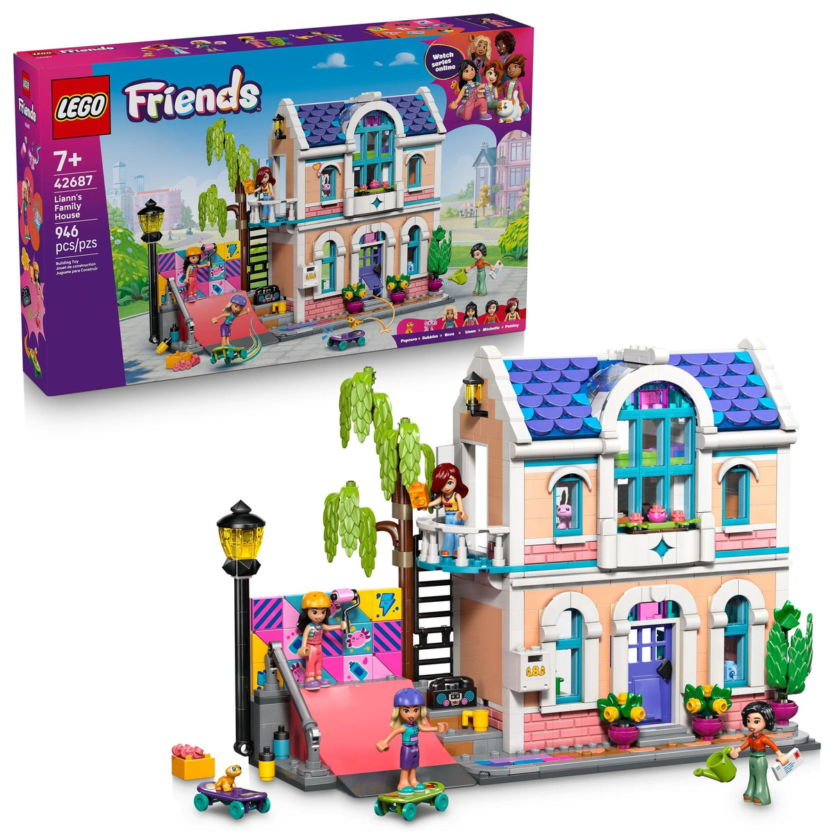 Friends Liann's Family House Building Set - 42687, 946-pcs, Ages 7+